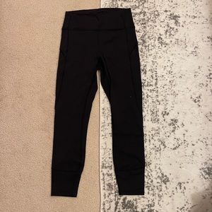 Lululemon Swift Speed Leggings in black 25”